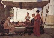 John William Waterhouse The flower Stall oil painting on canvas